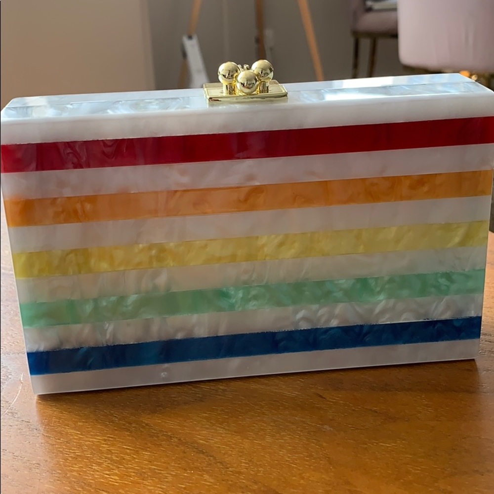 Rainbow Acrylic Clutch